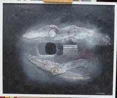 Raventos Homenaje a Joan Pons original abstract acrylic 81 x 100