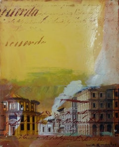 Raventos Litle Vertical Roma, peinture acrylique expressionniste originale