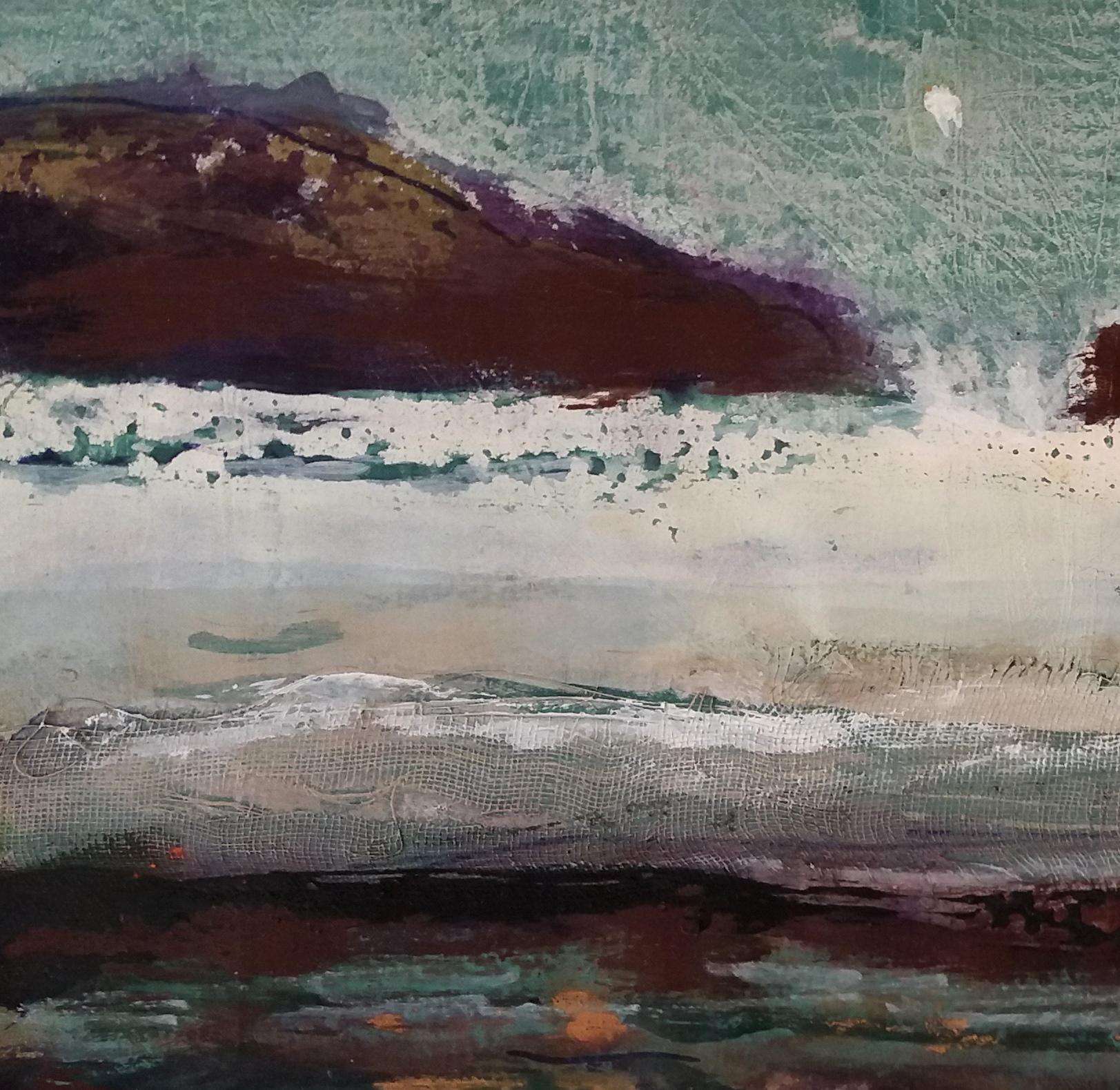 Raventos Marina original expressionist acrylic  painting - Painting di Maria Asuncion Raventos