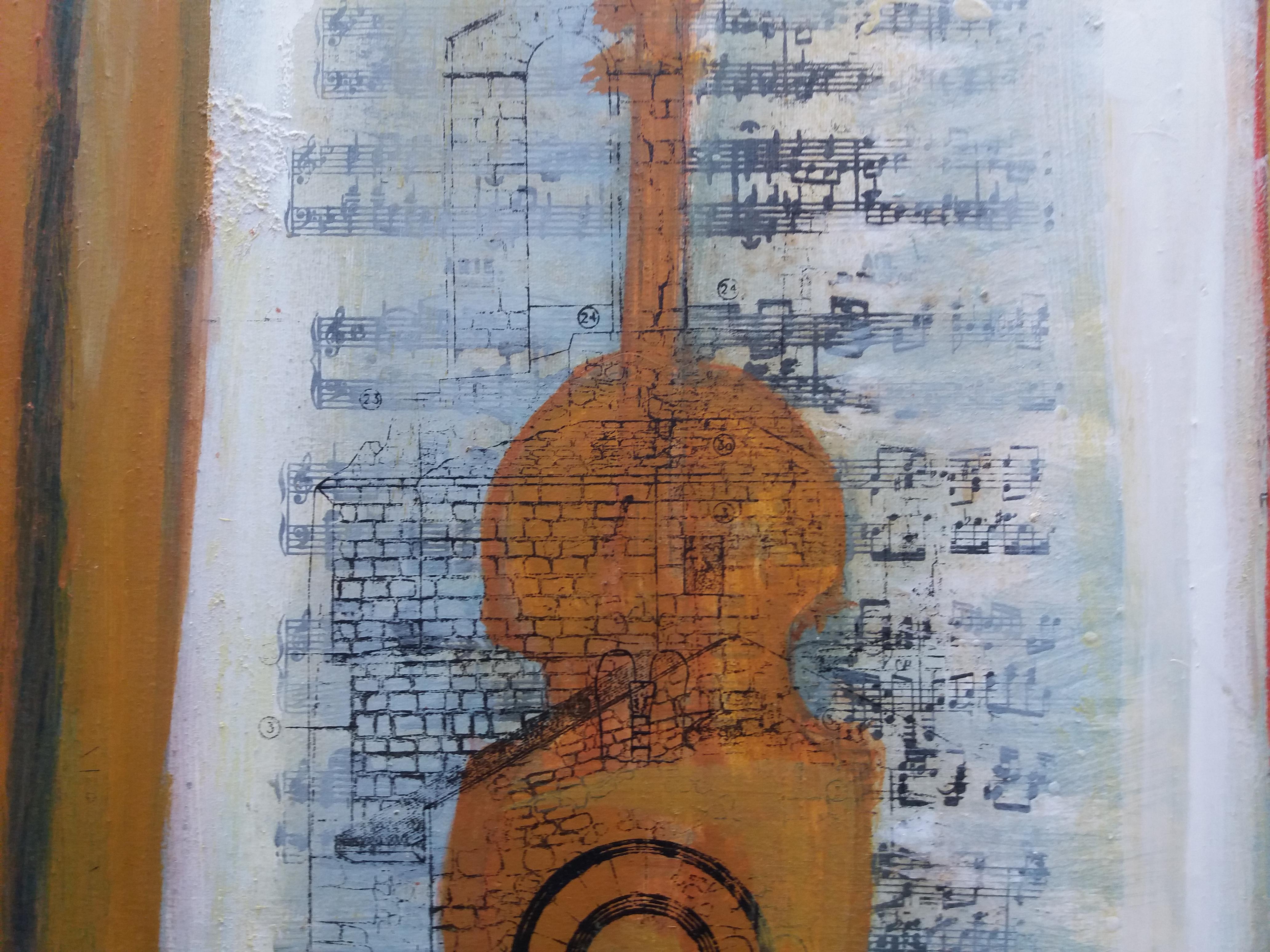 Pittura acrilica espressionista originale della musica. 
RAVENTÓS Mª Assumpció - (San Sadurní d'Anoia, Barcellona 1930).
Raventos si è formato presso l'elitaria Scuola di Belle Arti Sant Jordi di Barcellona.
Raventós ha approfondito i suoi studi di