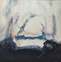 Expressionistisches Acrylgemälde auf Leinwand aus dem 21. Jahrhundert, gerahmt