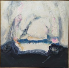 Expressionistisches Acrylgemälde auf Leinwand aus dem 21. Jahrhundert, gerahmt
