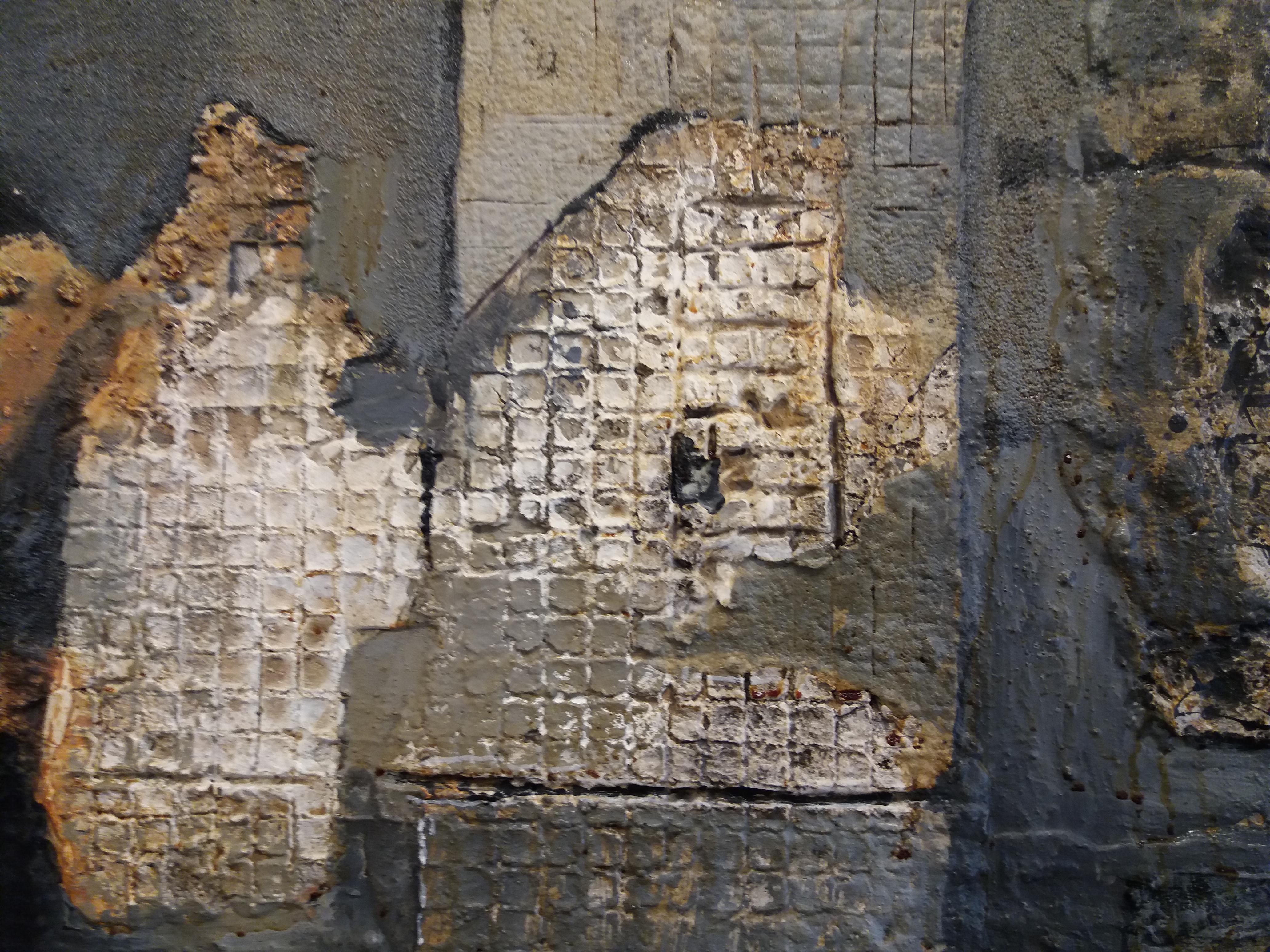 Raventos  Textures  Gray and Black  Barcelona original abstract For Sale 2