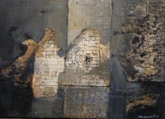 Raventos Textures  Gray and Black  Barcelona original abstract