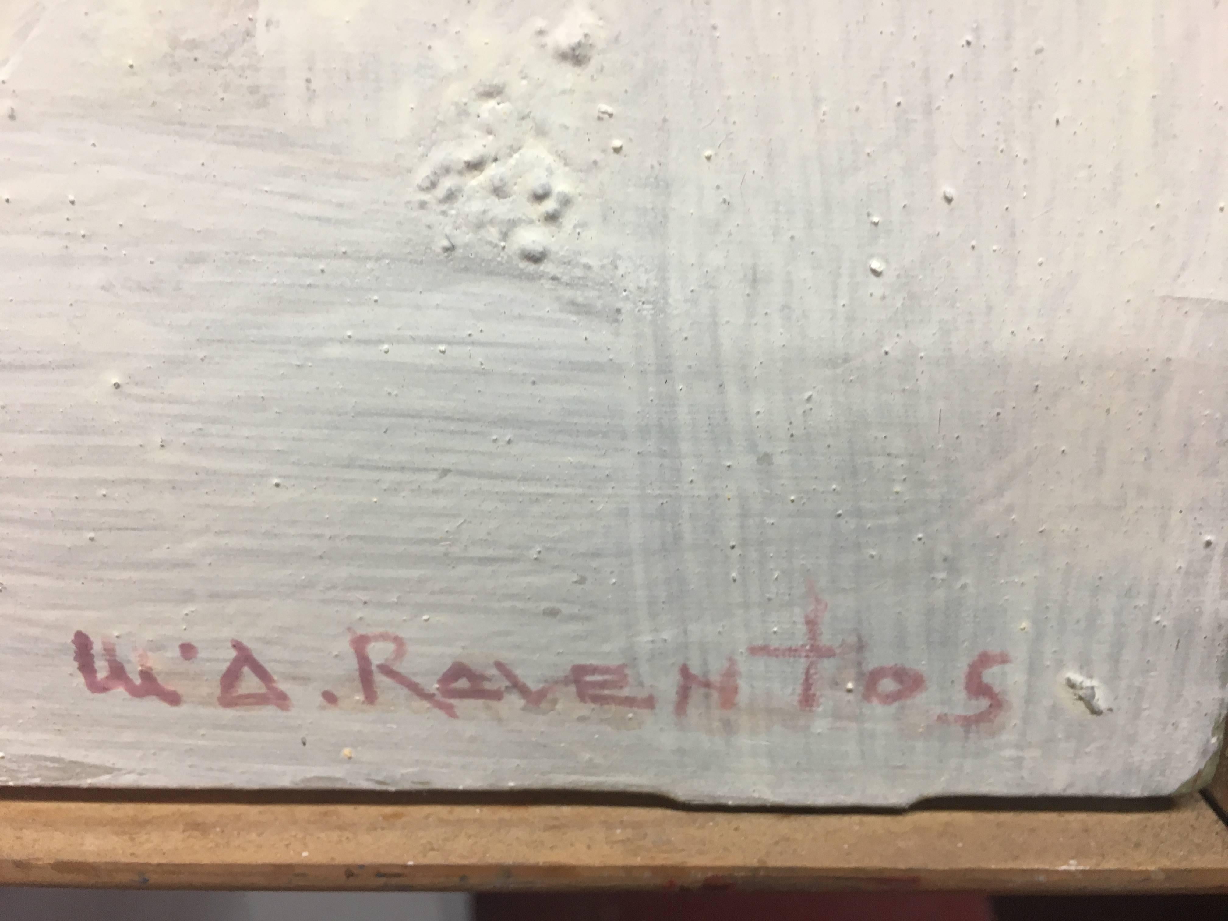 Raventos  Senkrecht  Geige   Original expressionistische Mixed-Media-Musik im Angebot 2