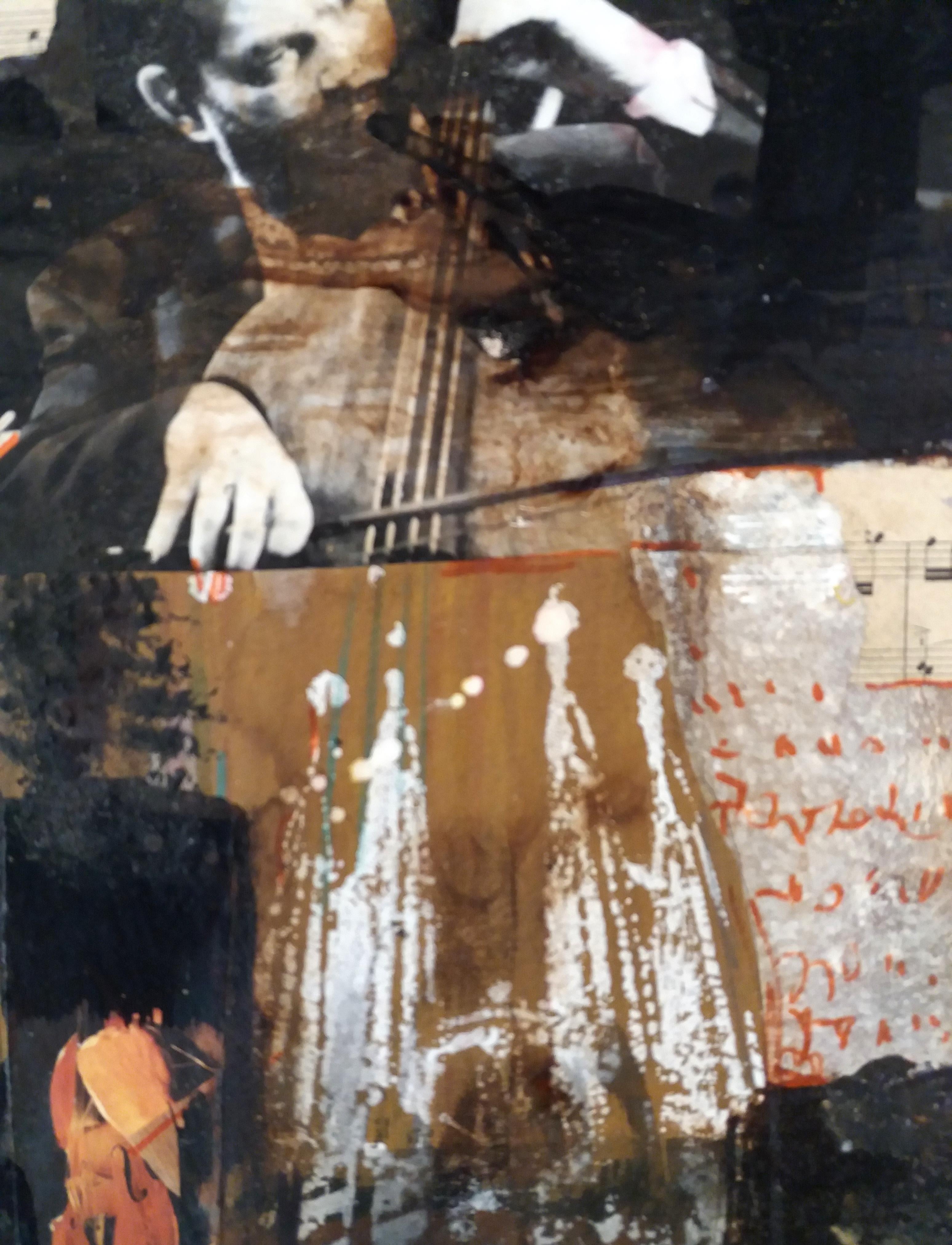 RAVENTÓS Mª Assumpció – (San Sadurní d’Anoia, Barcelona 1930).. 
 original expressionist acrylic  painting
Raventos trained at the elite Sant Jordi School of Fine Arts in Barcelona.
Raventós expanded her studies in etching and lithography at the