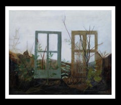 RAVENTOS 10 Winds Windows Jardin techniques mixtes abstraites originales vertes