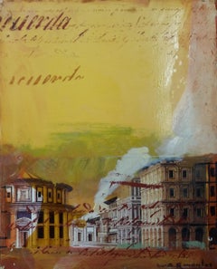 Raventos 14 Litle Vertical Roma original expressionist acrylic painting