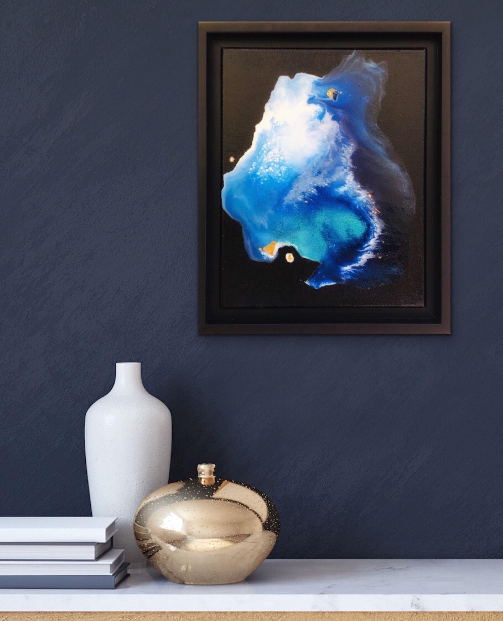 Higher Energy is part of the Lagoon Nebula in Blue series. This series has even more refined texture, more interesting details and blue as major color, instead of turquoise.    Lagoon Nebula is inspired by cosmic color sensations and textures.