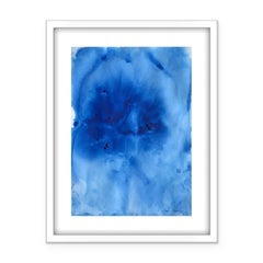 Dive Into Blue III, Gemälde, Acryl auf Papier
