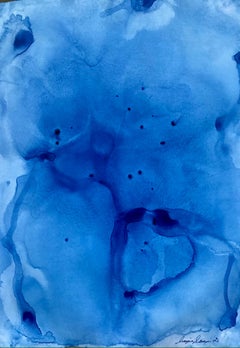 Dive Into Blue IV, Gemälde, Acryl auf Papier