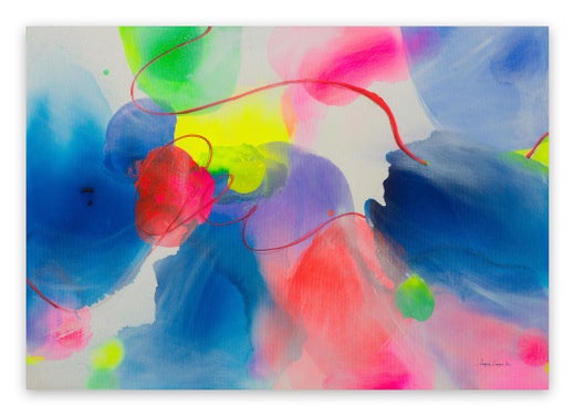 Maria Bacha - New Light IV (Abstract painting) For Sale at 1stDibs