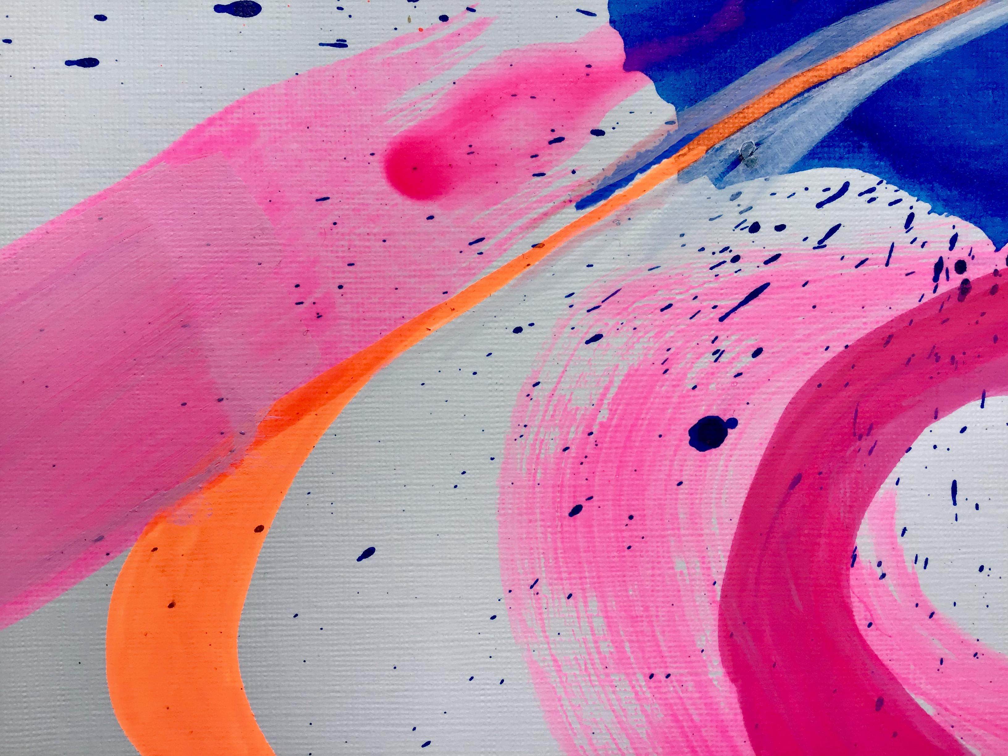 Pink Vortex (Abstract painting) 2