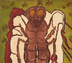 "Bees" Original Bay Area Environmental Aquatint