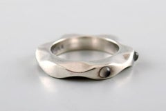 Maria Berntsen for Georg Jensen, "Mirror" Ring in Sterling Silver