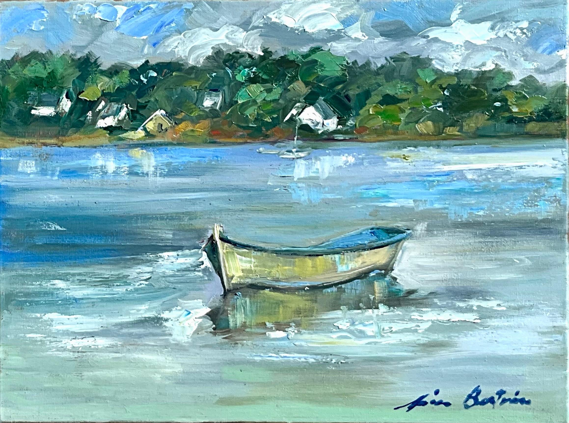Landscape Painting de Maria Bertrán - "Bahía de Kerners  Bretaña" Contemporánea  Óleo Impresionista De Bretaña