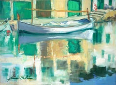 "Cala Figuera" Zeitgenössisches impressionistisches Öl von Mallorca, Spanien