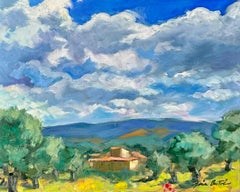 "Clouds In The Luberon" Contemporary Impressionist Oil of Provence