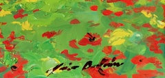 "Field of Poppies By The Forest" Contemporary Impressionist Oil of Provence
