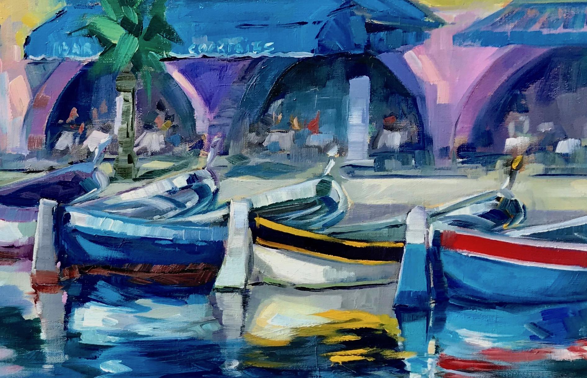 impressionist boat painting
