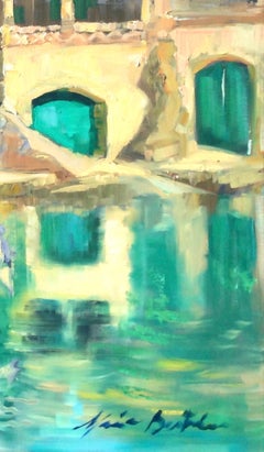 "In Cala Bora" Contemporary Impressionist Oil Of Mallorca, Spain