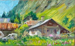 "La La Chisarette, Parc de la Vanoise"  Contemporary Impressionist French Alps
