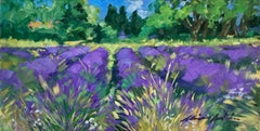 "Lavender In Aurel" Contemporary Impressionist Oil of Provence