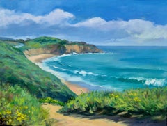 "Path To El Moro" Contemporary Impressionist Seascape by Maria Bertran