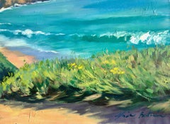 "Path To El Moro" Contemporary Impressionist Seascape by Maria Bertran