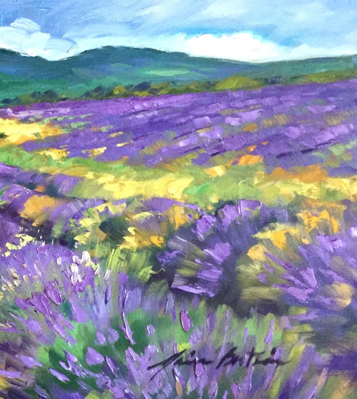 lavender painting