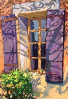 "Shadows By Jean
s Window"  Contemporary Impressionist Oil Painting of Provence