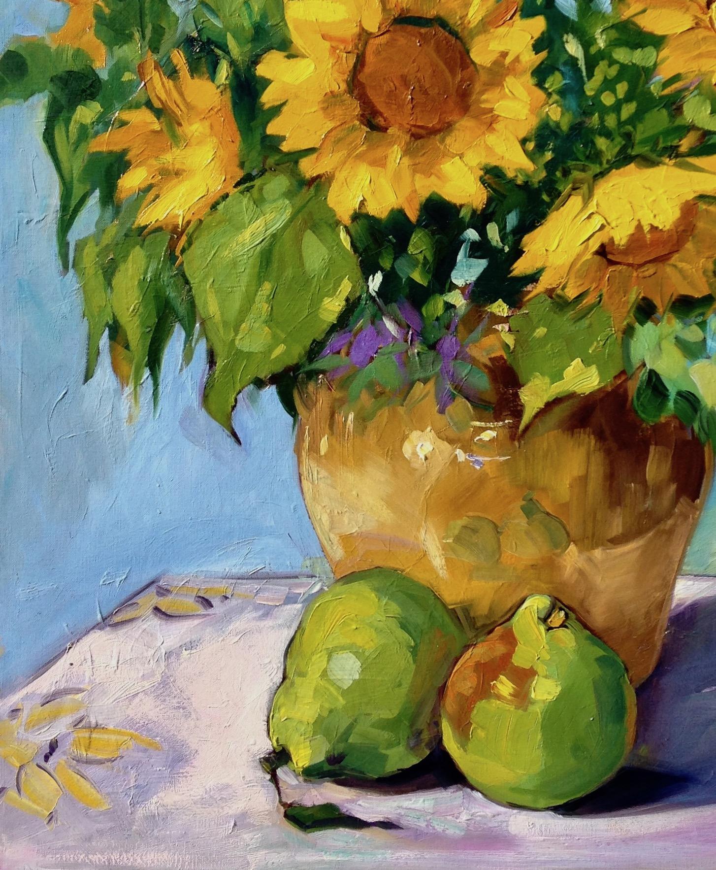 still life sunflowers