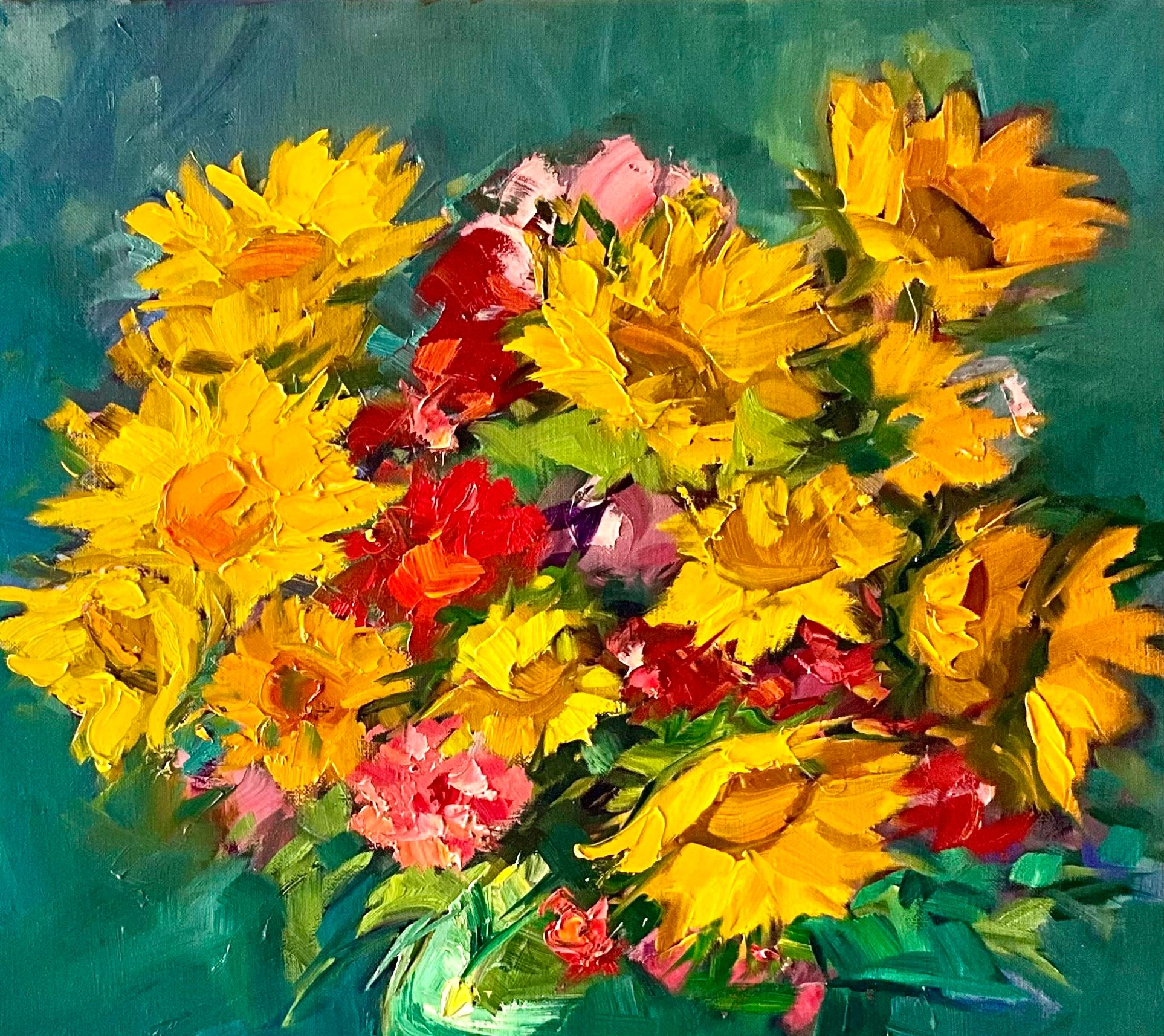 impressionist sunflowers