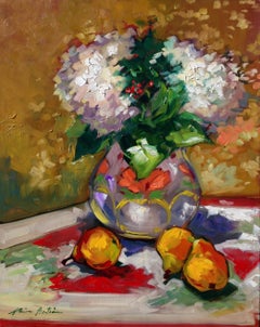 "The Mexican Vase" Contemporary Impressionist Still Life 