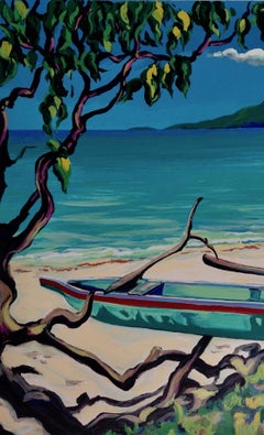 "Moorea"  Contemporary Impressionist Serigraph of Tahiti