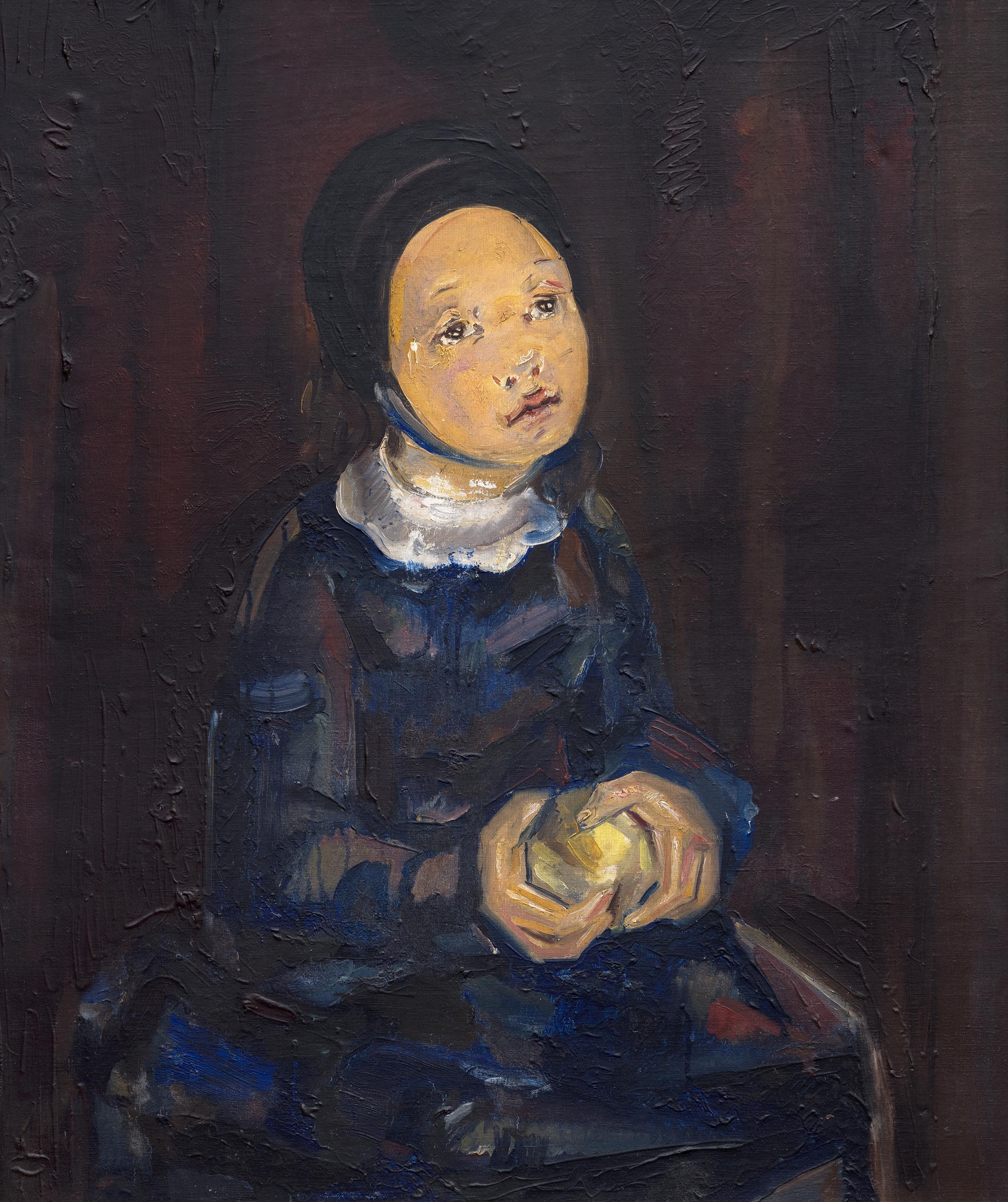 Figurative Painting di Maria Blanchard - Fillette à la pomme