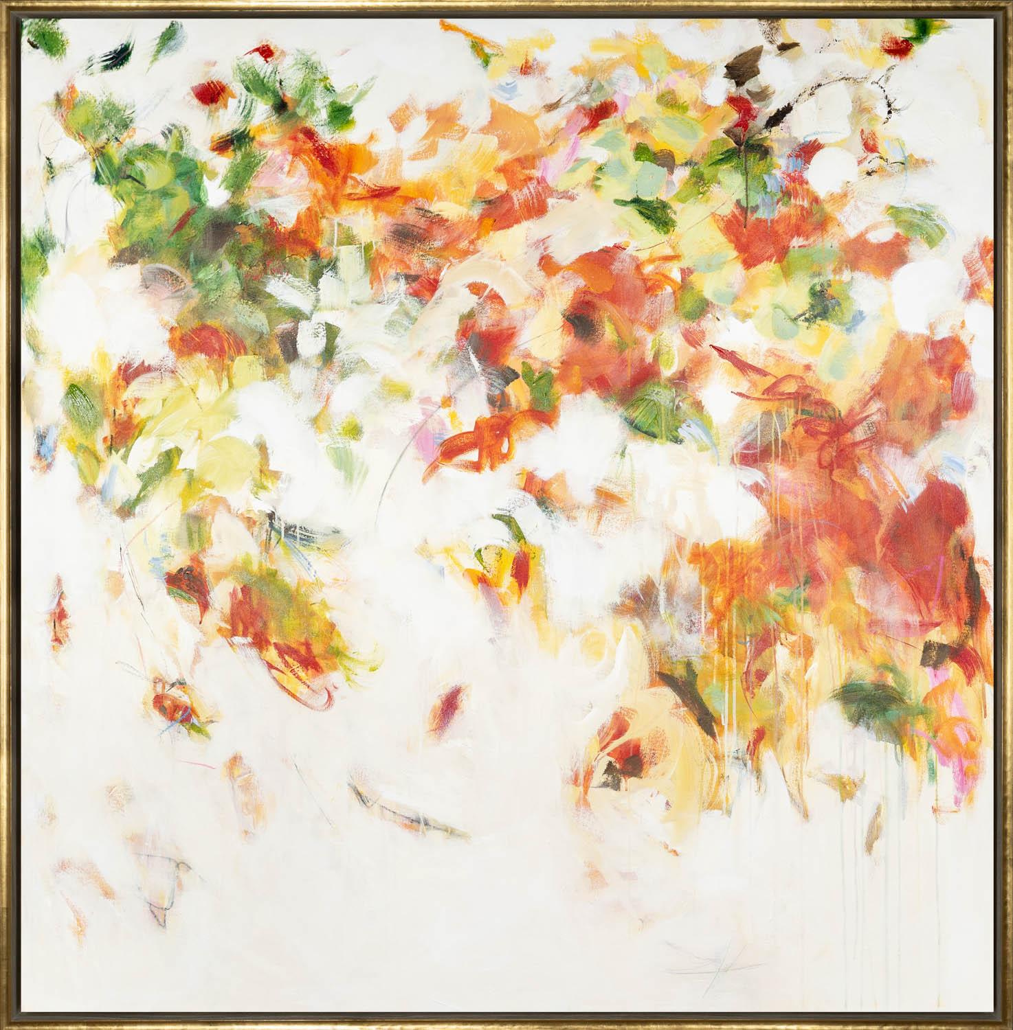 Abstract Painting de Maria Burtis - "Di Sí, Rápido" Técnica mixta abstracta contemporánea sobre lienzo