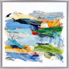 "Mapping 1" Contemporary Abstract Acrylic Painting on Canvas