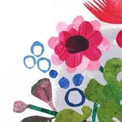 All We Need Is Flowers - Still Life Flowers in Vase Colorful Contemporary