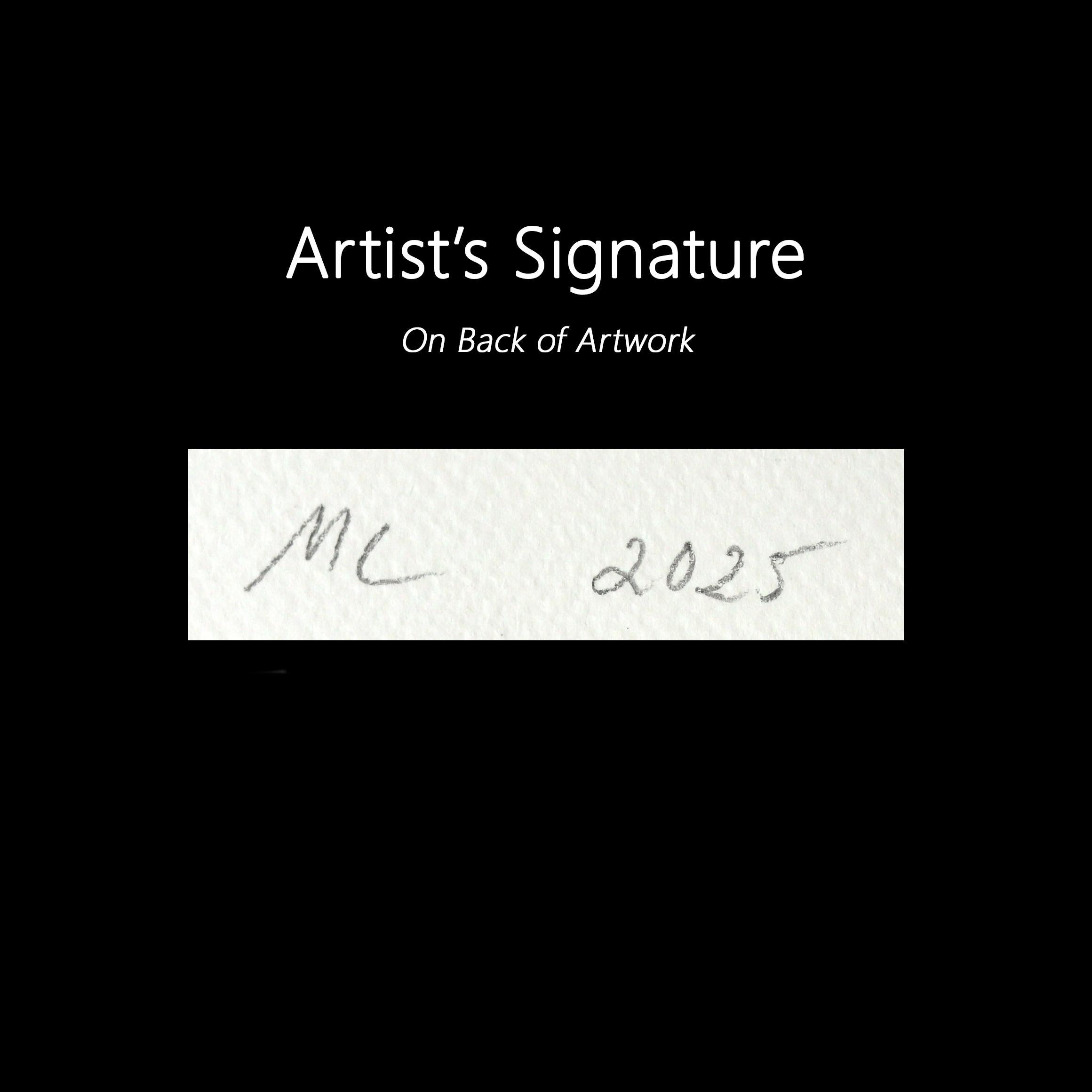 Blaue Blumen aus dem Garten - Stillleben Collage Mixed Media Kunstwerk auf Papier im Angebot 2