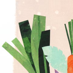 Flowers and Fruit - Original Vibrant Still Life Flowers and Fruit Bowl Artwork