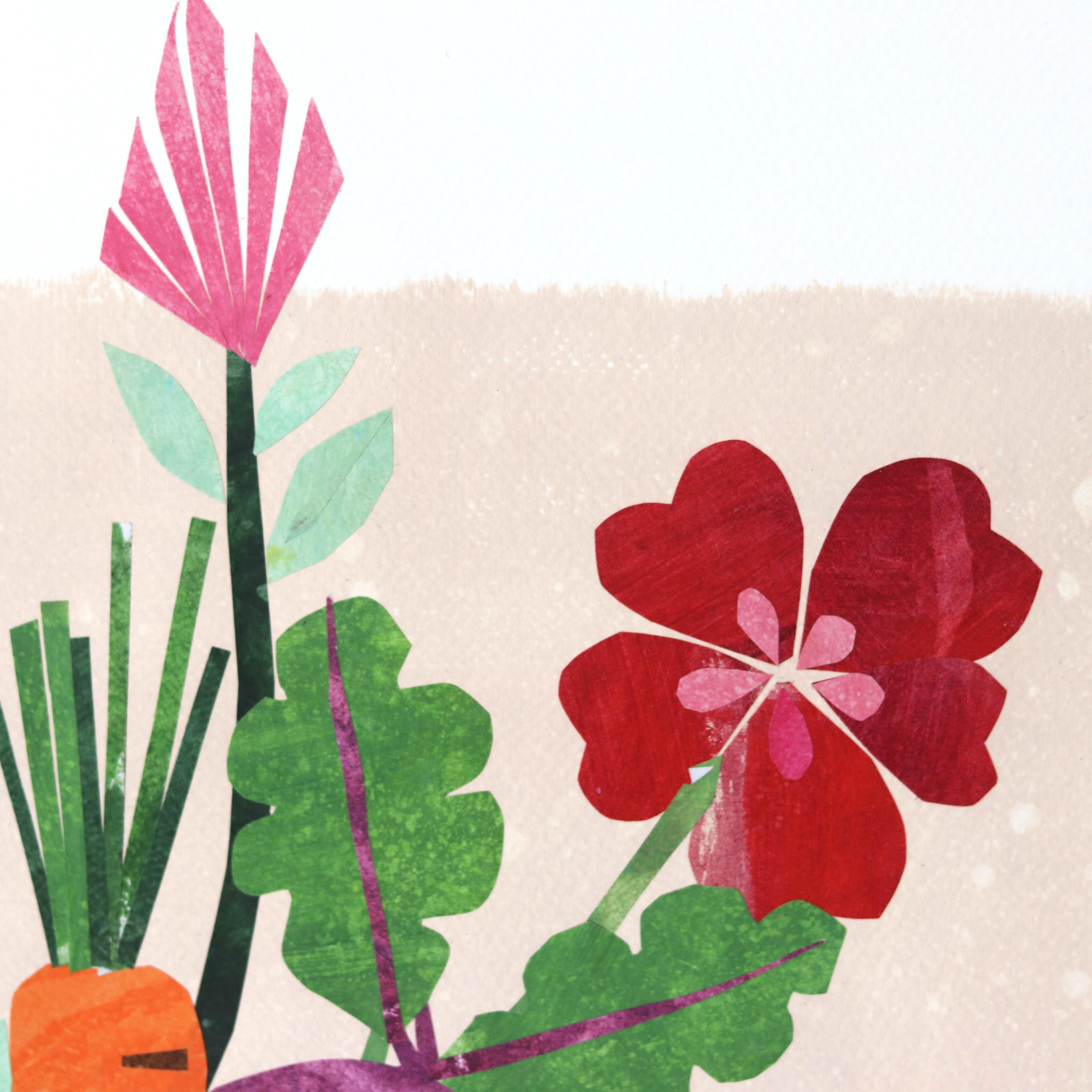 Flores y Fruta - Original Obra de Arte Tazón Vibrante Naturaleza Muerta Flores y Fruta en venta 1