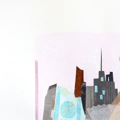 Momenti di Los Angeles - Pittura architettonica ad acquerello con colori a pastello