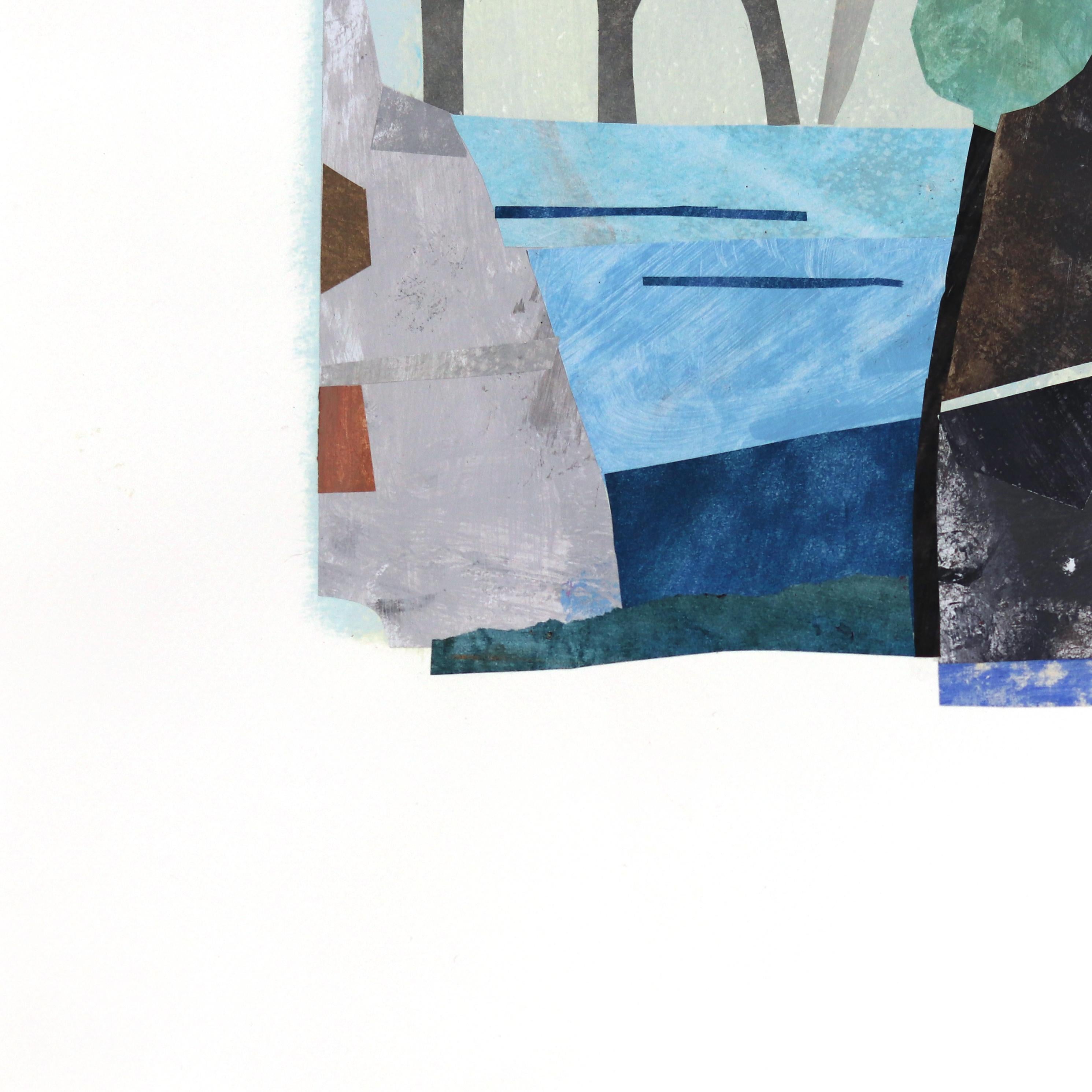 Maria C. Bernhardsson is a colorful artist who lives and paints in Sweden. Most of her works are influenced by the architecture and geometry of houses. Bernhardsson travels the world photographing and sketching houses to use as inspiration for her