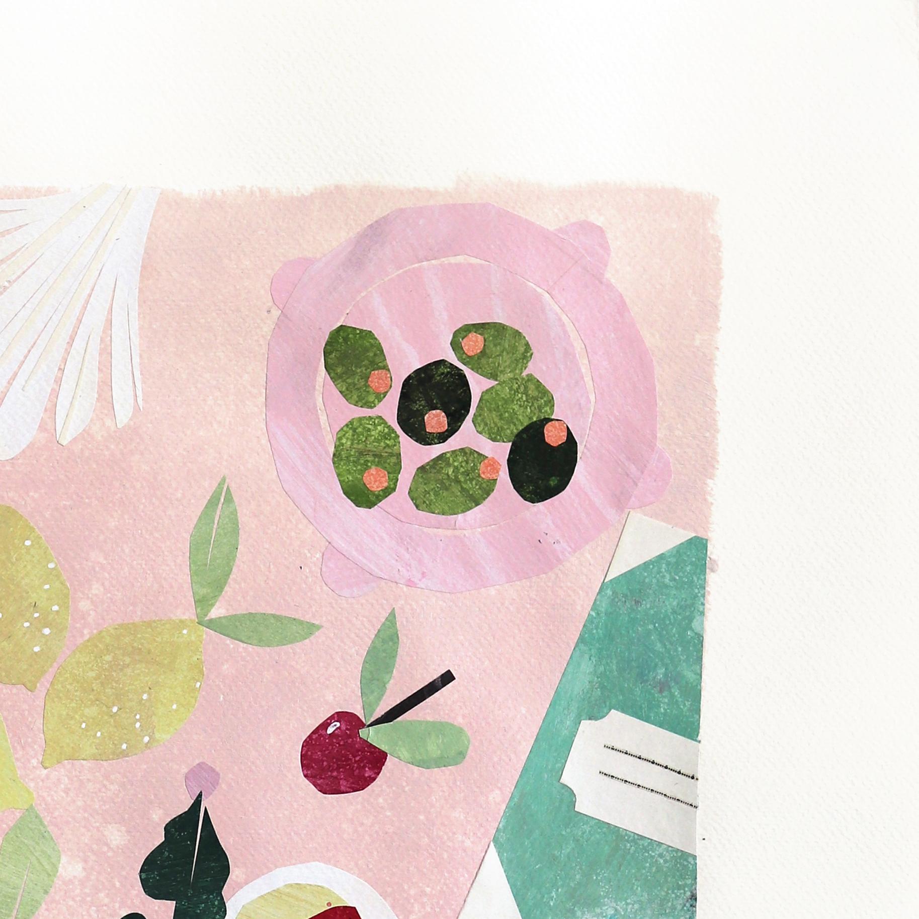 Maria C. Bernhardsson is a colorful artist who lives and paints in Sweden. Most of her works are influenced by the architecture and geometry of houses. Bernhardsson travels the world photographing and sketching houses to use as inspiration for her