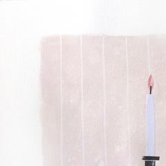 A Valentin - Collage original de nature morte romantique et ludique sur papier