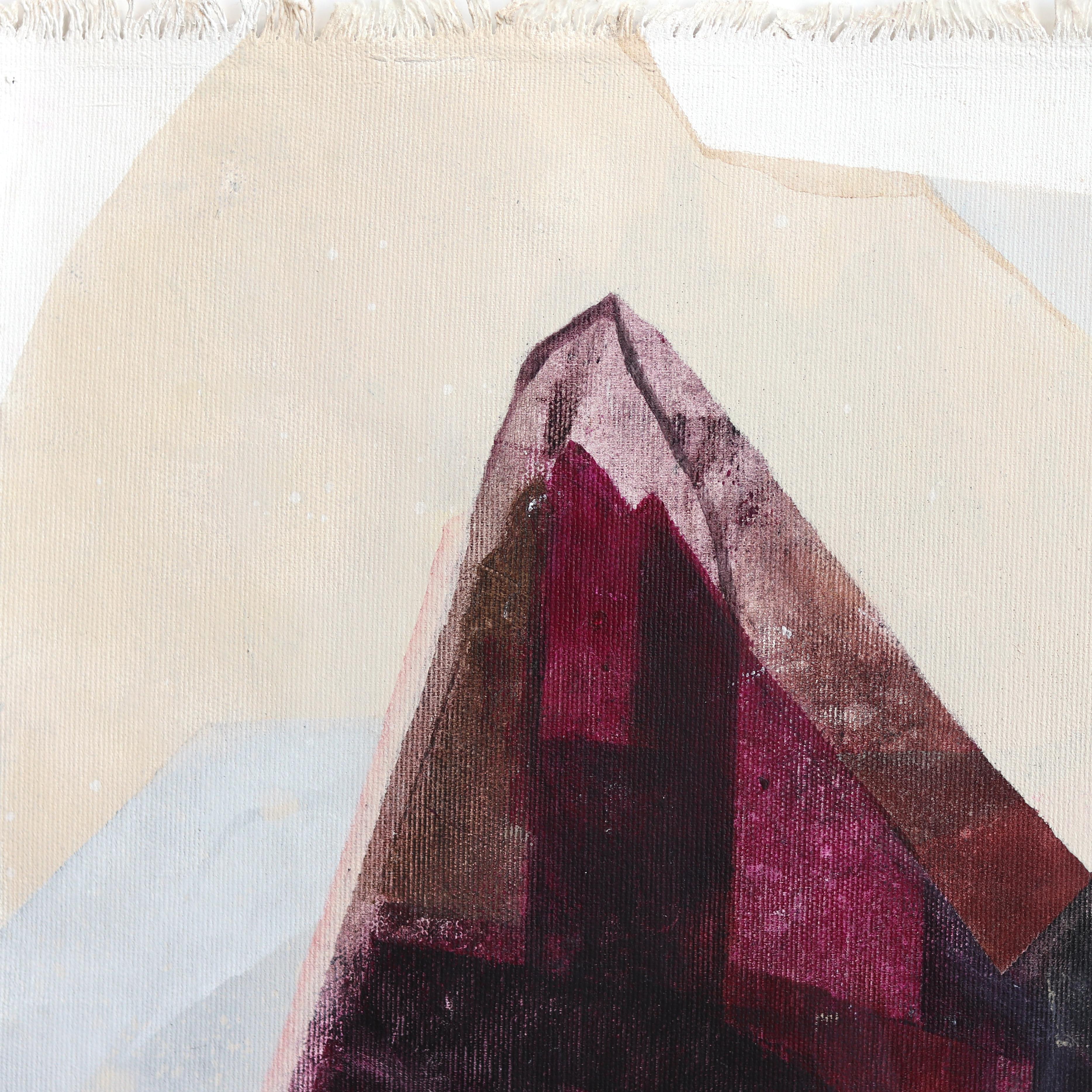 Maria C. Bernhardssons originelle Kunstwerke sind von der Architektur und Geometrie von Häusern beeinflusst. Die in Schweden geborene Bernhardsson reist um die Welt und fotografiert und skizziert Häuser, die sie als Inspiration für ihre Leinwand-