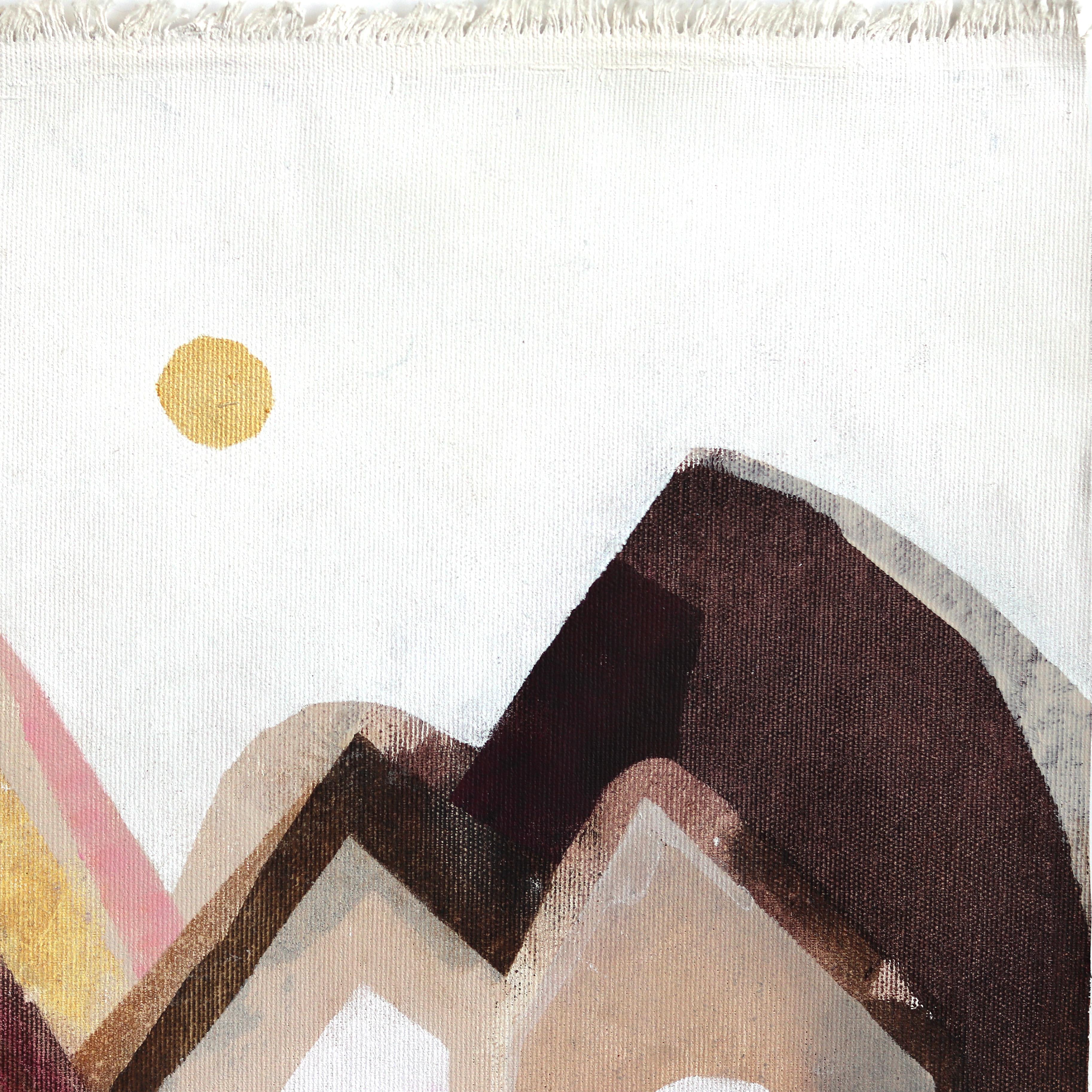 Maria C Bernhardsson's original artworks are influenced by the architecture and geometry of houses. Born in Sweden, Bernhardsson travels the world photographing and sketching houses to use as inspiration for her canvas and paper artworks. Her