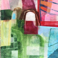 City of Angels – Bunte abstrakte Stadtlandschaft auf Leinwand