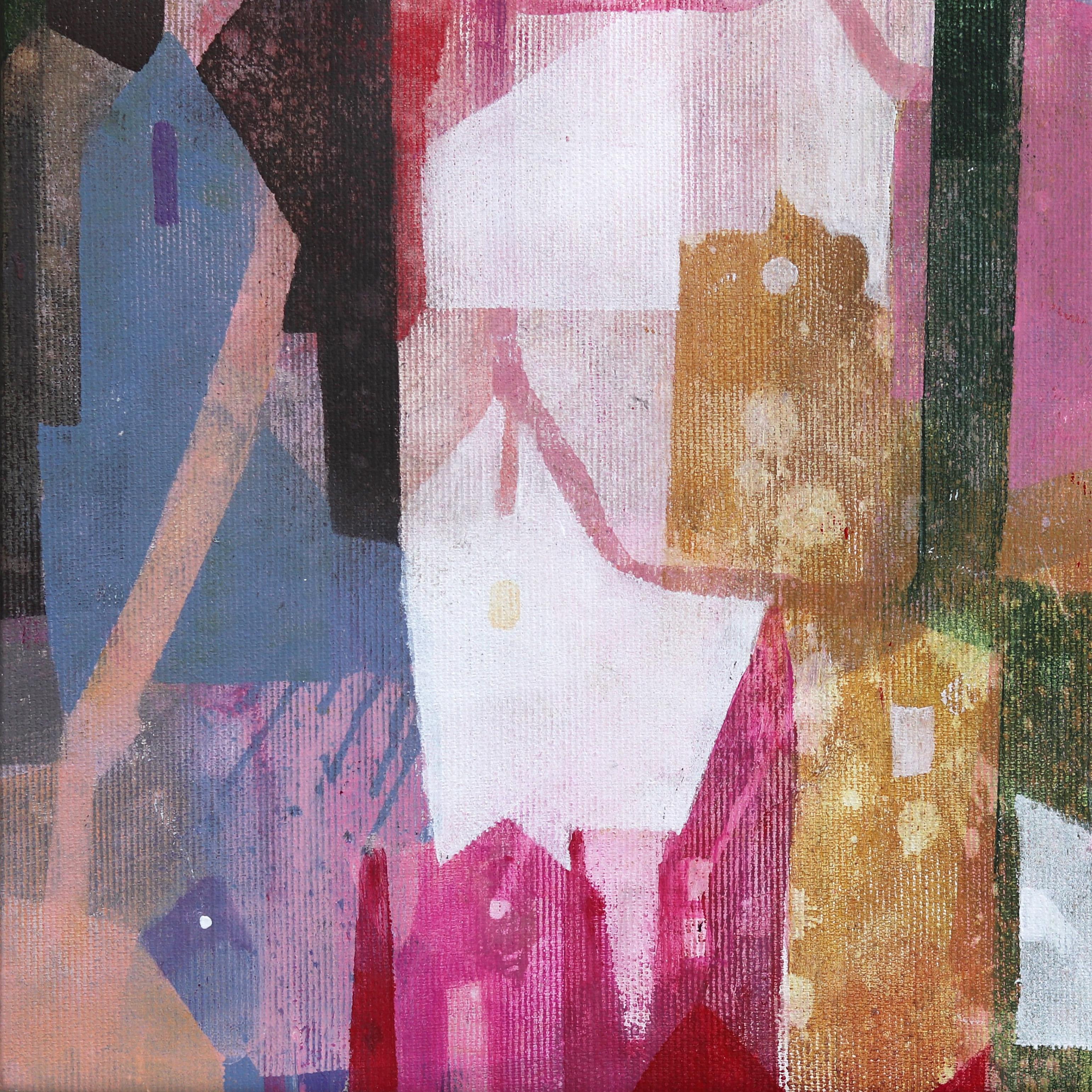 Fritillaria Meleagris  - Obra de Arte Abstracta Ciudad Original Enmarcada sobre Lienzo en venta 2
